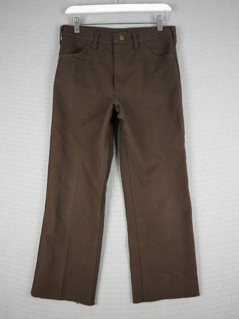 Wrangler 1970s Vintage Wrancher Twill Straight Cut Chinos 31x34 fits 29x23.5